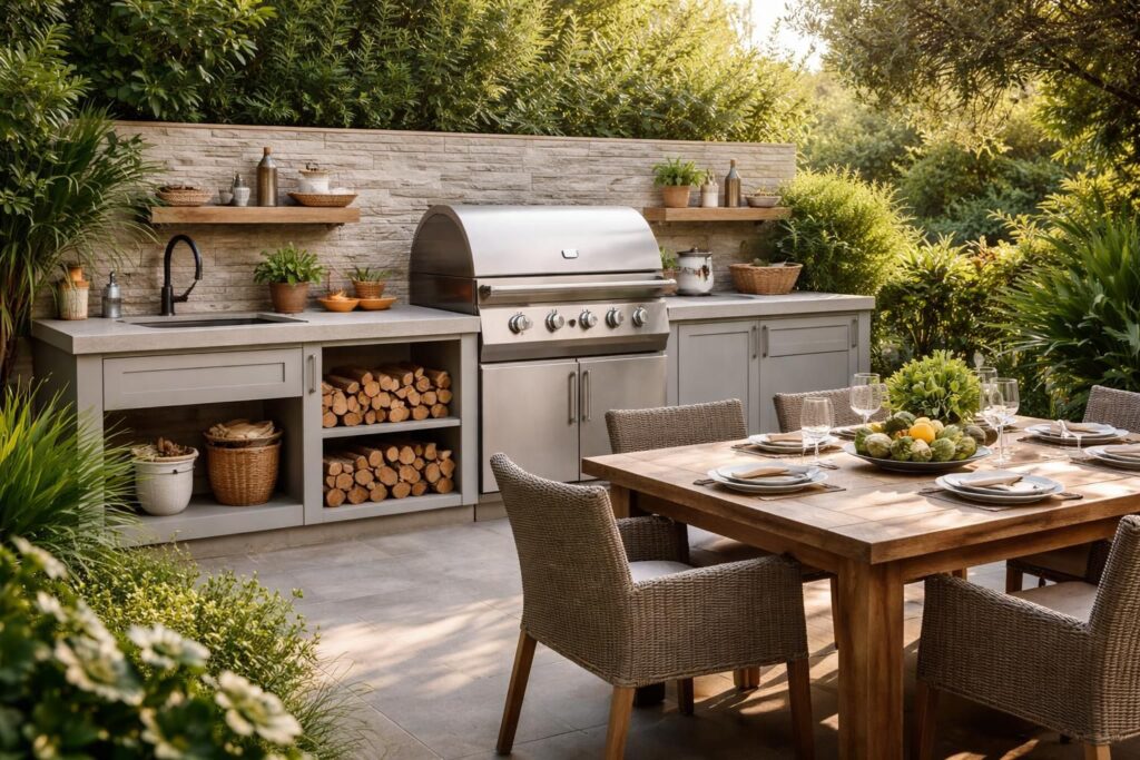 découvrez comment concevoir un espace barbecue fonctionnel et convivial, alliant praticité et design pour des moments de convivialité réussis en plein air.