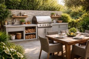 découvrez comment concevoir un espace barbecue fonctionnel et convivial, alliant praticité et design pour des moments de convivialité réussis en plein air.