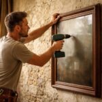 apprenez comment fixer solidement un cadre lourd sur un mur ancien en utilisant les bonnes techniques et outils pour assurer une installation sûre et durable.