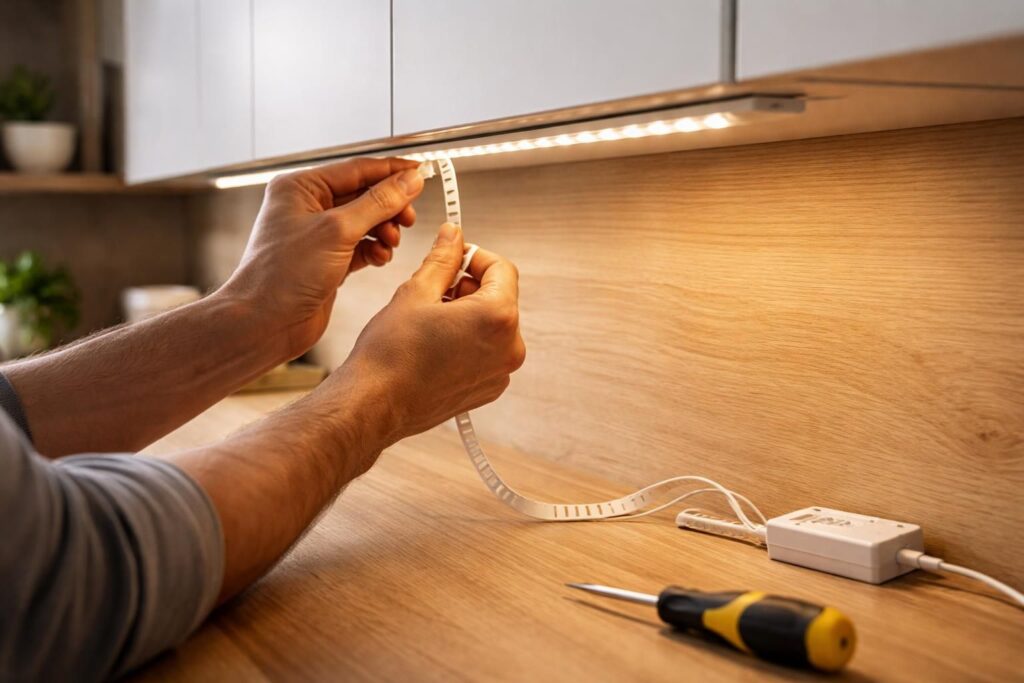 découvrez comment installer un système d’éclairage led sous meuble pour illuminer efficacement votre espace de travail ou votre cuisine, avec des conseils pratiques et des astuces simples.
