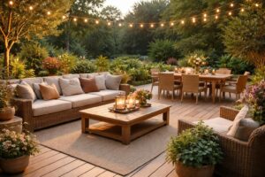 découvrez nos conseils pratiques pour aménager une terrasse conviviale où il fera bon se retrouver en famille ou entre amis, alliant confort et style.