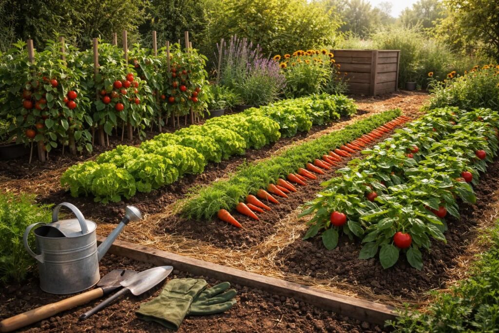 découvrez les bases essentielles pour réussir votre potager et cultiver vos légumes avec succès toute l'année.