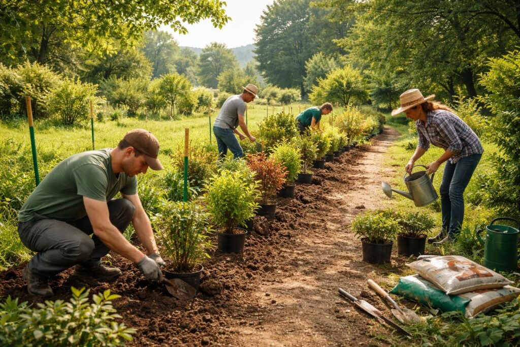 apprenez à planter une haie durable pour embellir votre jardin tout en respectant l'environnement grâce à nos conseils pratiques et écologiques.