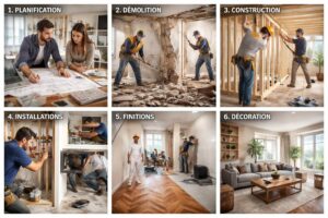 découvrez les étapes clés d’un projet de rénovation, de la planification initiale à la réalisation finale, pour réussir vos travaux en toute sérénité.