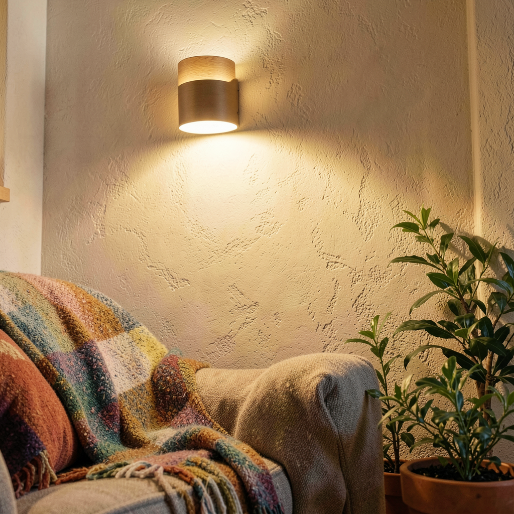 Rubans LED pour éclairage indirect dans des toilettes modernes à déco minimaliste