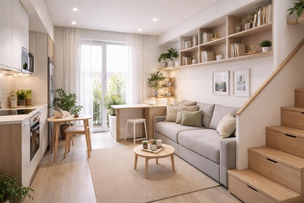 découvrez des astuces pratiques pour optimiser l'espace de votre studio de moins de 25 m² et créer un intérieur fonctionnel et agréable.