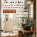 Aménagement d'une douche à l'italienne dans une petite salle de bain moderne