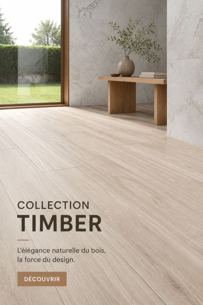 Image de la collection TIMBER avec des meubles en bois stylés