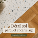 Un intérieur chaleureux avec un sol en parquet et un carrelage élégant