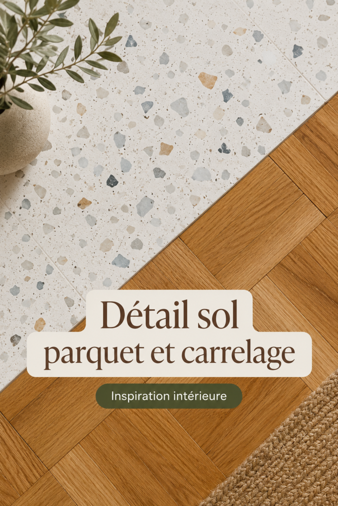Un intérieur chaleureux avec un sol en parquet et un carrelage élégant