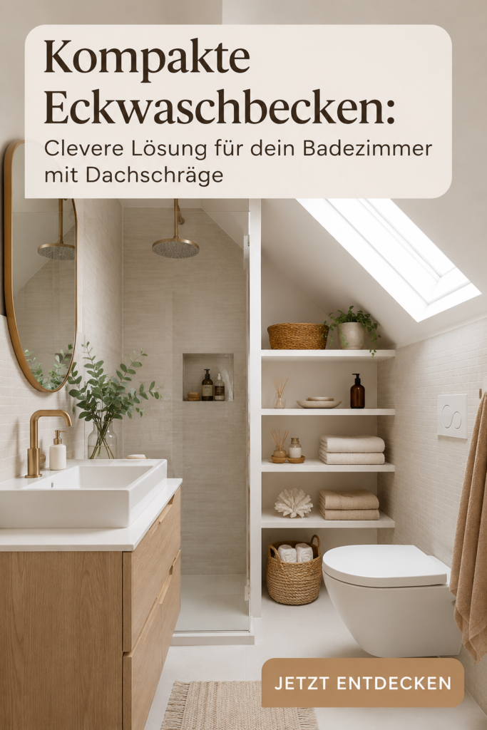 Évier d'angle moderne dans une salle de bain bien agencée.