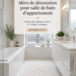 Une salle de bain élégamment décorée alliant style et fonctionnalité.