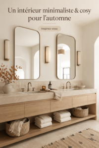 Un intérieur cosy et minimaliste aux couleurs chaudes de l'automne
