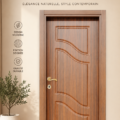 Porte intérieure en bois moderne avec un design épuré