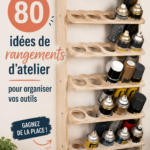 Atelier bien organisé avec outils rangés sur des étagères