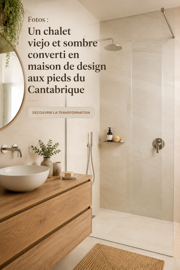 Transformation d'un vieux chalet en maison moderne avec design élégant