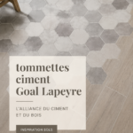Un intérieur chaleureux avec des tommettes ciment dans le salon.