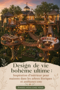 Un intérieur boho chaleureux avec des touches féériques et des plantes.