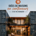 Maison conteneur moderne et élégante dans un cadre naturel