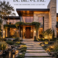 Maison lumineuse avec des plantes et des éléments naturels, ambiance biophilique