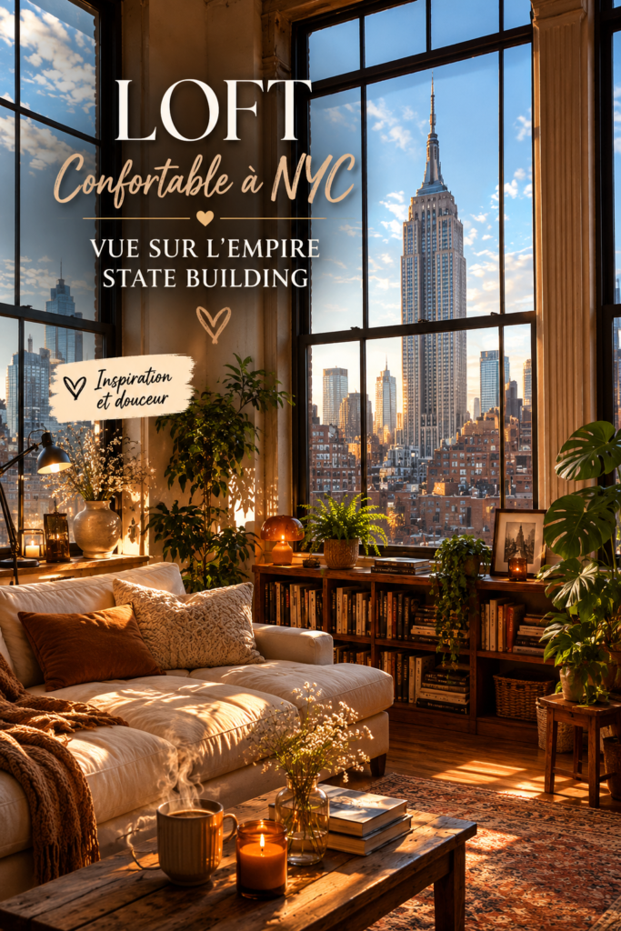 Loft cosy à New York avec vue sur l'Empire State Building