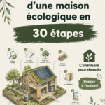 Maison écologique en construction avec des matériaux durables.
