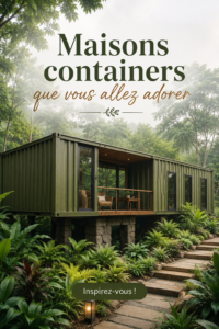 Maison conteneur moderne au design élégant