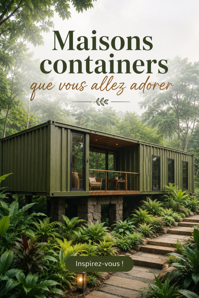 Maison conteneur moderne au design élégant