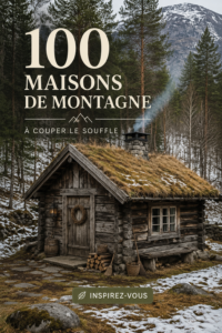 Maison de montagne somptueuse entourée de nature verdoyante.