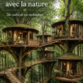 Maison moderne en bois entourée d'arbres et de nature luxuriante