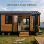 Vue extérieure de la Tiny House CASAPORT, un modèle inspirant pour un espace de vie minimaliste.