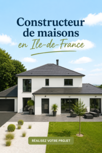Photo d'une maison moderne construite en Ile-de-France