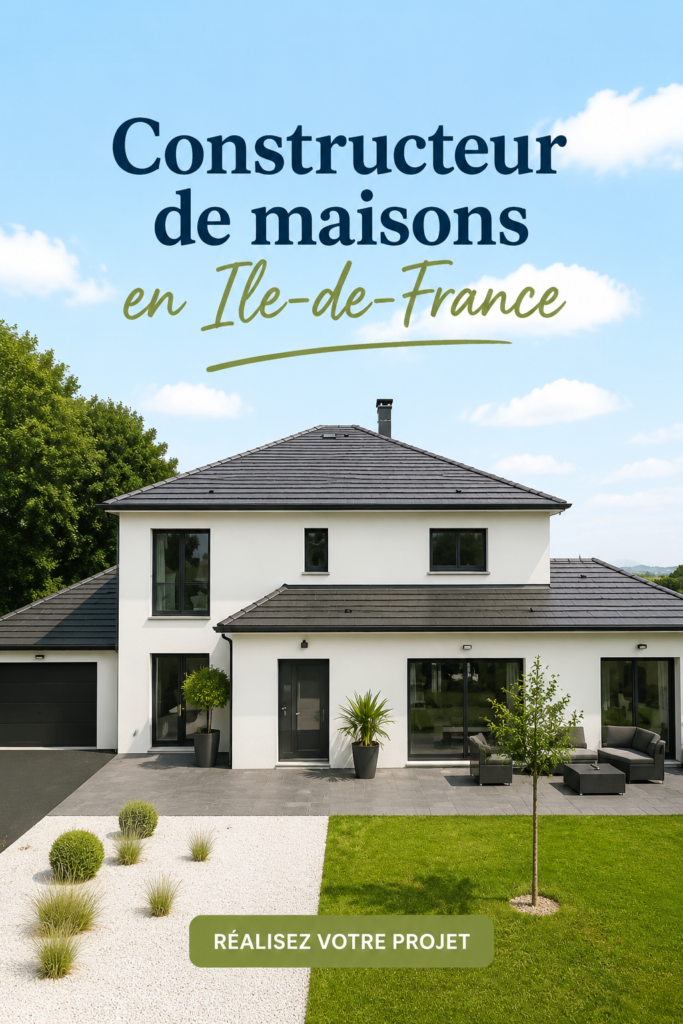 Photo d'une maison moderne construite en Ile-de-France
