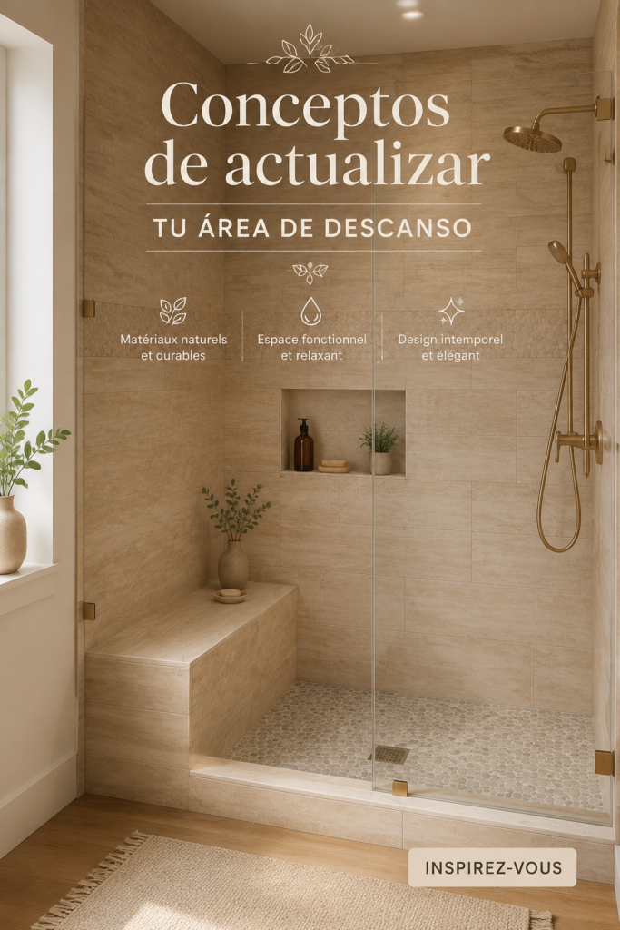 Salle de bain chaleureuse avec des éléments en bois et une lumière douce.
