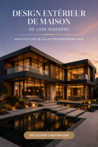Une villa moderne au design extérieur élégant avec jardin bien entretenu.