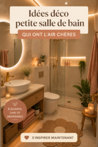 Salle de bain moderne avec un décor élégant à petit budget