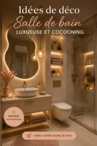 Salle de bain cosy avec décor élégant et luxe