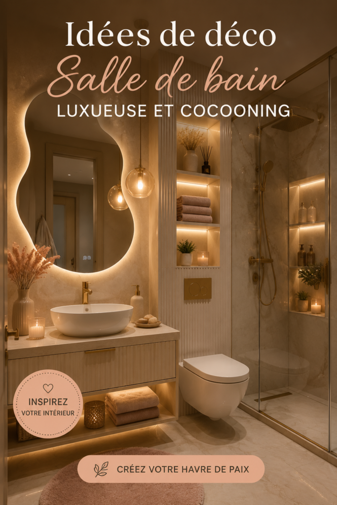 Salle de bain cosy avec décor élégant et luxe