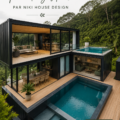 Mini maison moderne avec un aménagement intérieur cosy et pratique
