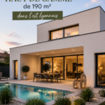 Intérieur d'une maison haut de gamme à Lyon avec un design moderne et chaleureux