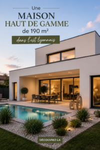 Intérieur d'une maison haut de gamme à Lyon avec un design moderne et chaleureux