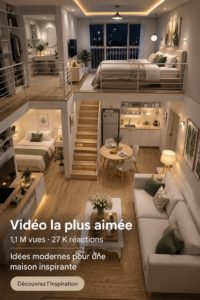 Design d'une maison moderne avec des lignes épurées et une décoration intérieure chic.