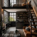 Un intérieur de loft contemporain et élégant avec des meubles modernes.
