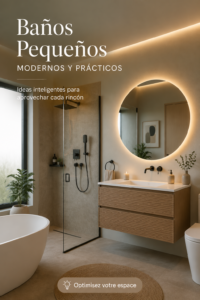 Salle de bain moderne et pratique avec des nuances claires et un aménagement optimisé