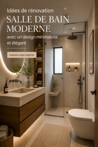 Un petit salle de bain moderne avec un design minimaliste et des touches de luxe.