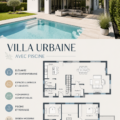 VILLA MODERNE AVEC PISCINE ÉLÉGANTE ET JARDIN FLORENT