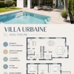 VILLA MODERNE AVEC PISCINE ÉLÉGANTE ET JARDIN FLORENT