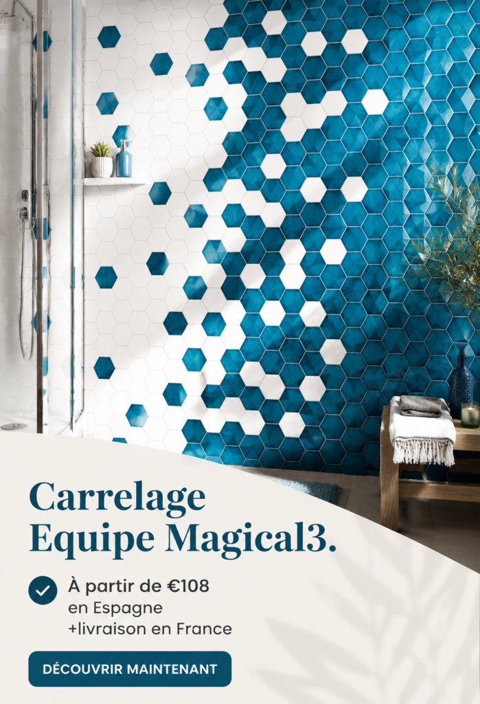 Salle de bain moderne avec carrelage élégant et pratique