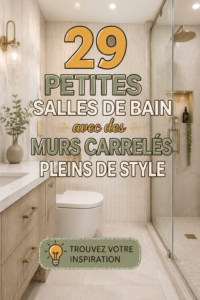 Salle de bain moderne avec carrelage mural élégant et coloré