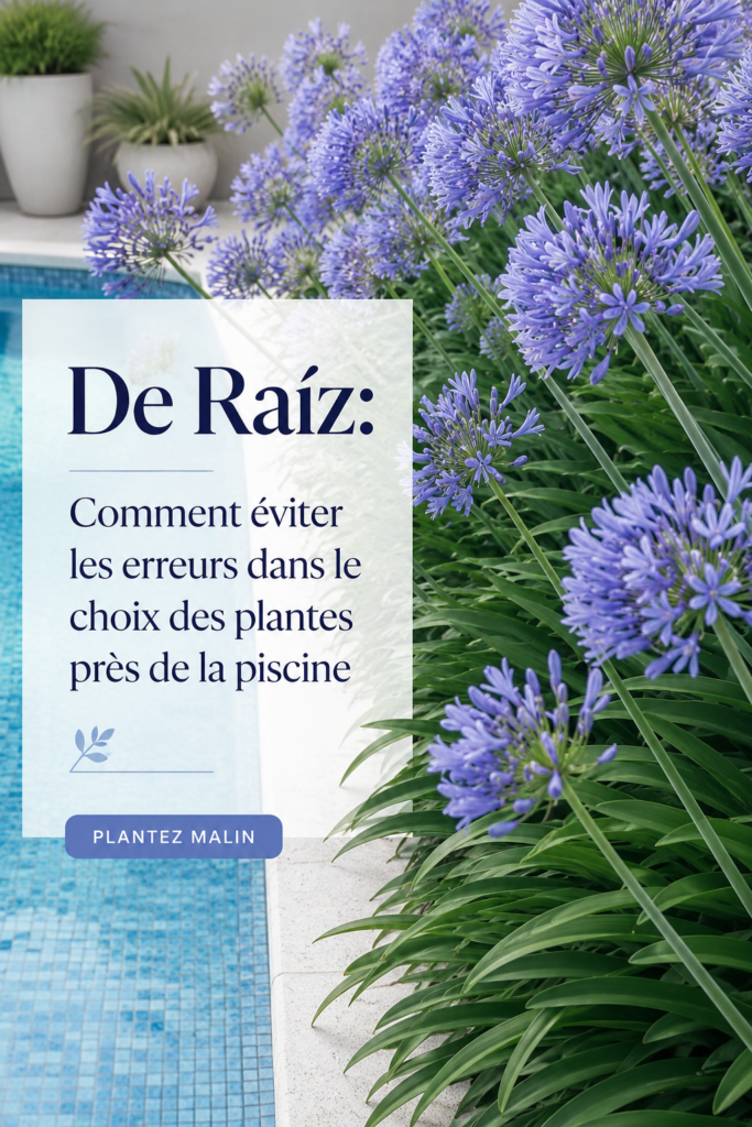 Un jardin agréable avec des plantes autour d'une piscine